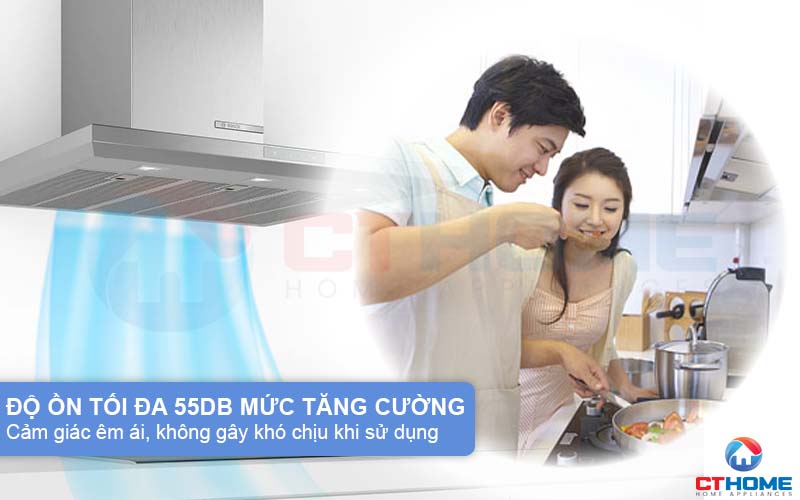 Độ ồn tối đa 55dB tạo cảm giác êm ái, không gây khó chịu khi dùng