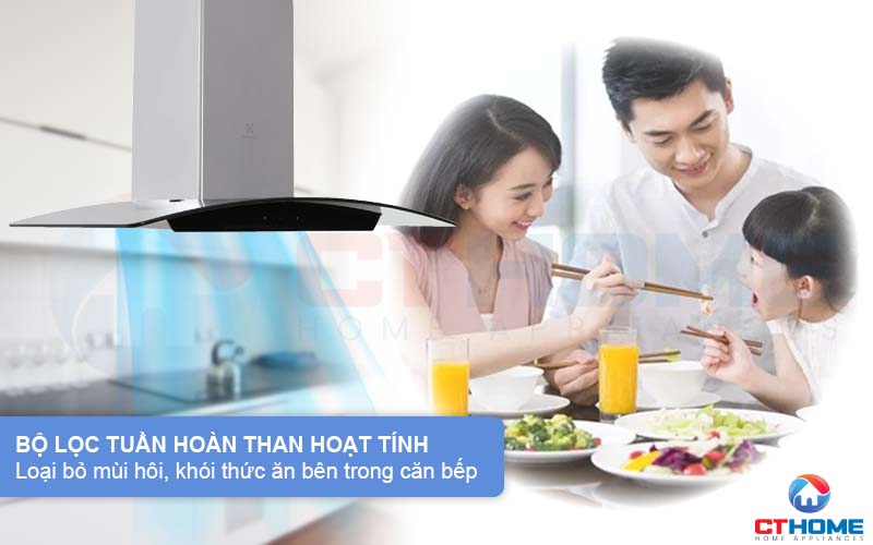 Loại bỏ mùi hôi trong bếp với bộ lọc tuần hoàn than hoạt tính cho căn bếp trong lành