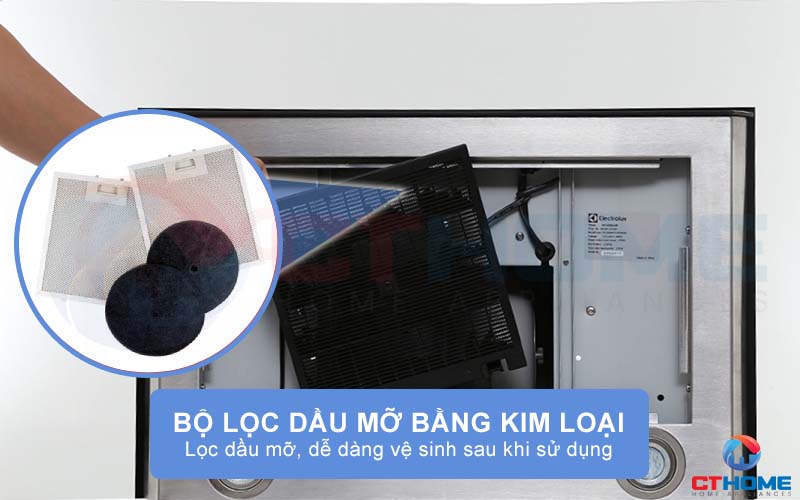 Bộ lọc dầu mỡ lọc sạch cặn thức ăn và dầu mỡ, dễ dàng vệ sinh