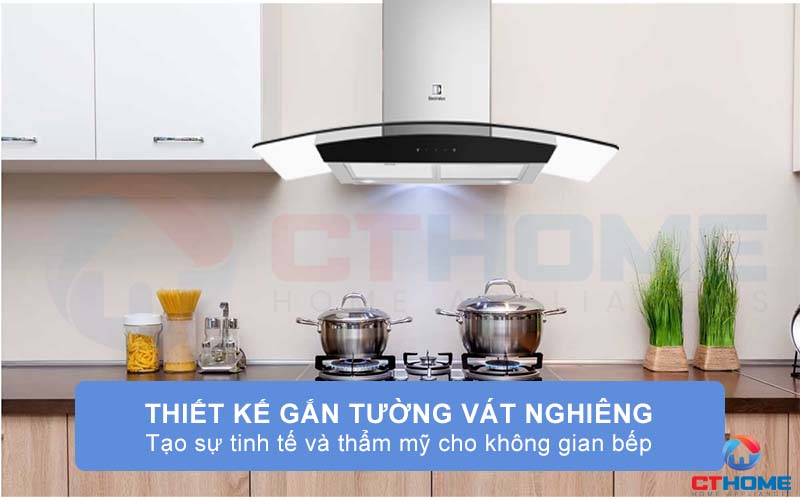 Thiết kế gắn tường trang nhã sang trọng, tạo điểm nhấn cho không gian bếp