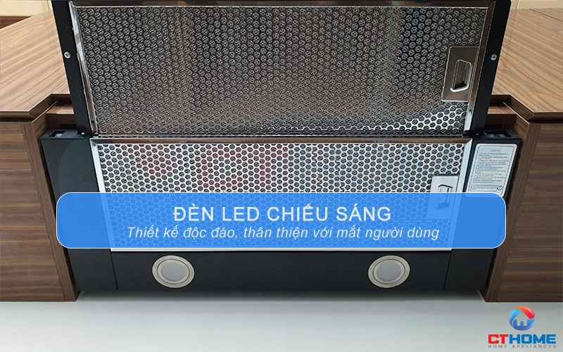 Hệ thống đèn LED chiếu sáng hỗ trợ người dùng quan sát khu vực bếp