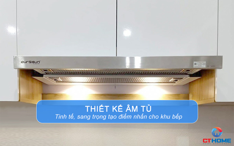 Thiết kế máy hút mùi âm tủ sang trọng, tạo điểm nhấn cho căn bếp