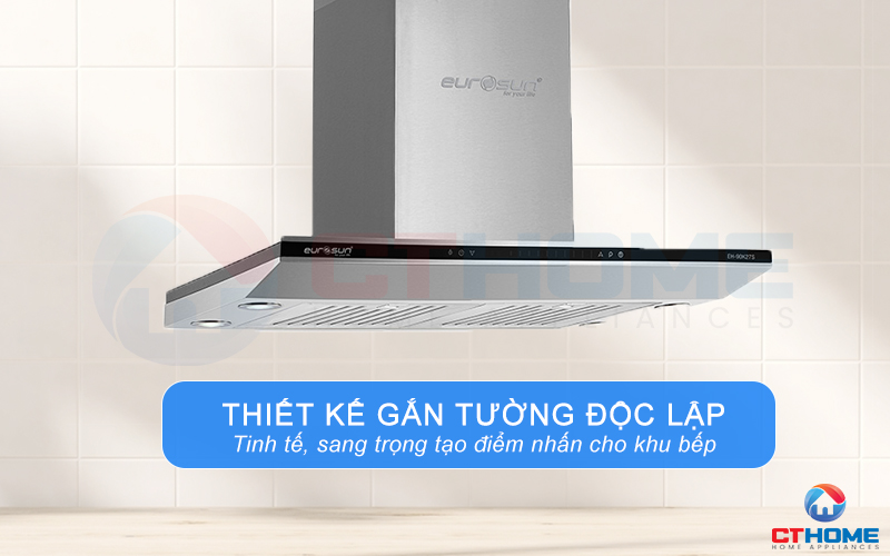 Kiểu dáng độc lập tinh tế, tạo điểm nhấn cho không gian bếp