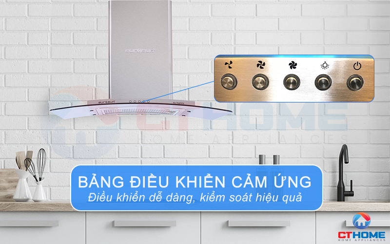 Bảng điều khiển cảm ứng quang lựa chọn chức năng và công suất một chạm