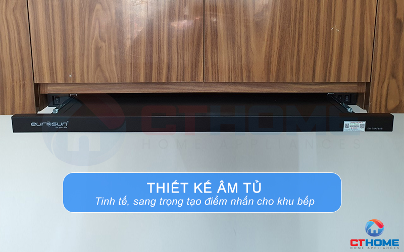 Thiết kế máy hút mùi âm tủ sang trọng, tạo điểm nhấn cho căn bếp