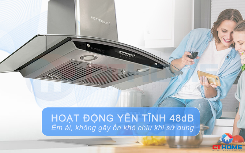 Độ ồn tối đa 48dB giữ cho căn bếp yên tĩnh