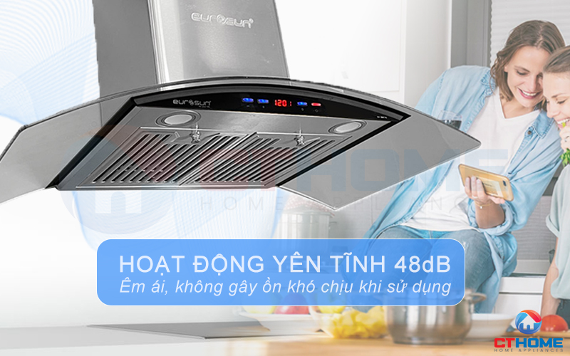 Độ ồn tối đa 48dB giữ cho căn bếp yên tĩnh