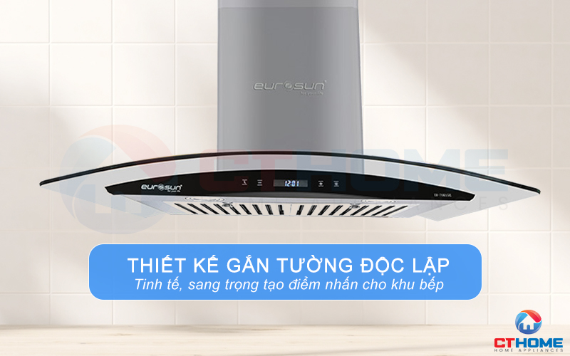 Kiểu dáng độc lập tinh tế, tạo điểm nhấn cho không gian bếp