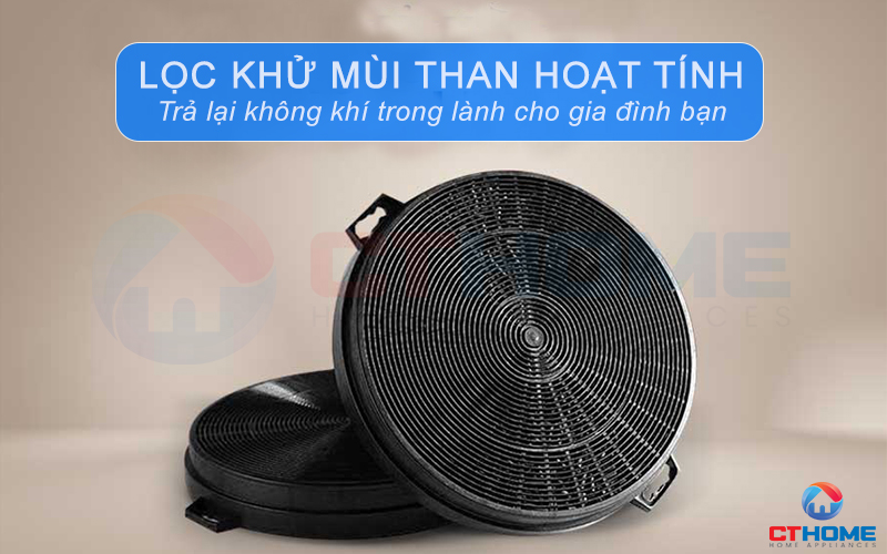 Lọc, khử mùi bằng than hoạt tính