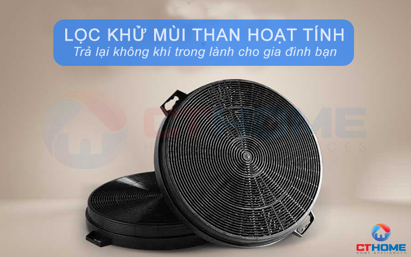 Lọc, khử mùi bằng than hoạt tính