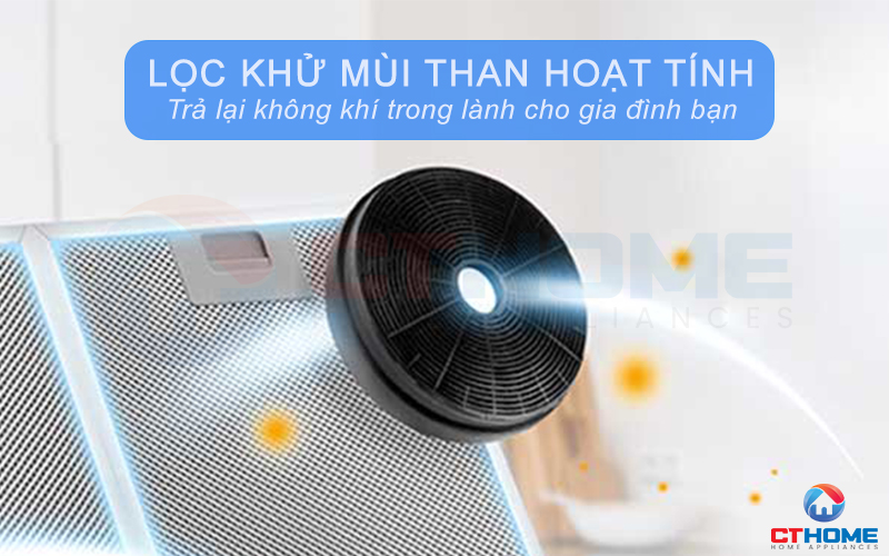 Lọc, khử mùi bằng than hoạt tính