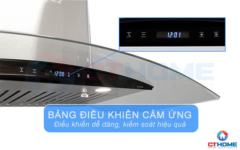 Bảng điều khiển cảm ứng Digital lựa chọn chức năng và công suất một chạm