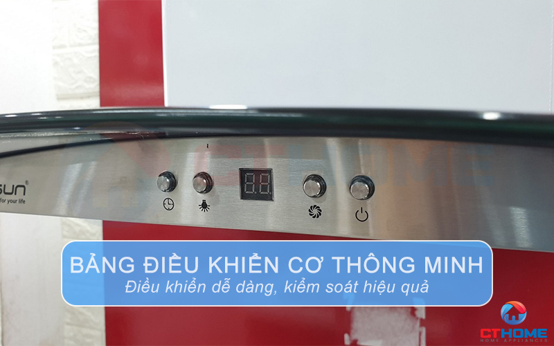 Bảng điều khiển điện tử thông minh, điều chỉnh linh hoạt 3 tốc độ hút