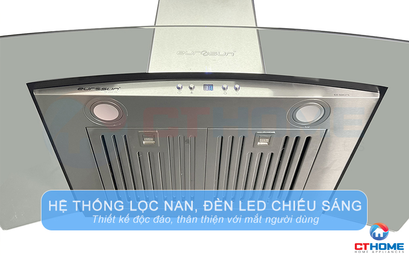 Nấu nướng thuận tiện với hệ thống đèn LED chiếu sáng hiện đại