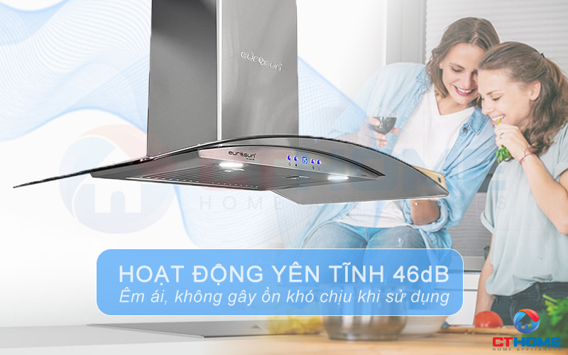 Hoạt động êm ái, không gây tiếng ồn, giảm độ ồn xuống đến < 46db