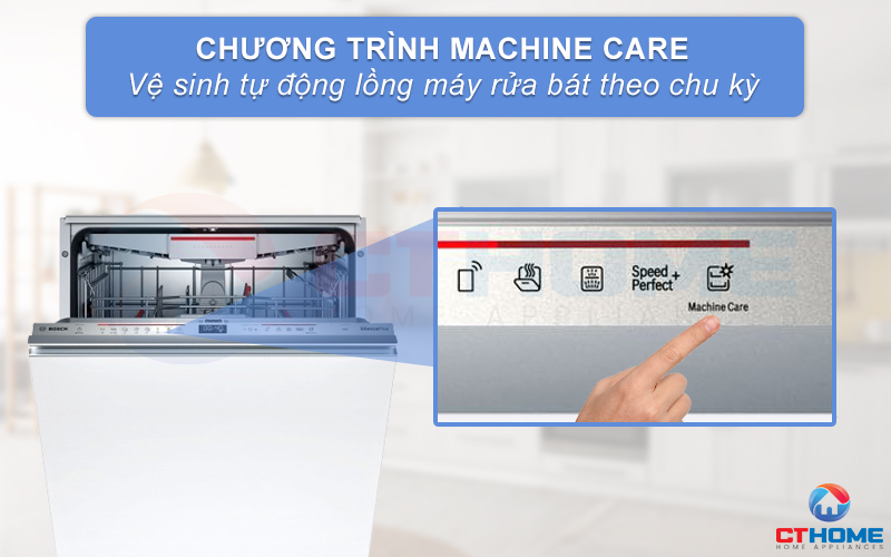 Vệ sinh máy tự động nhờ tính năng Machine Car