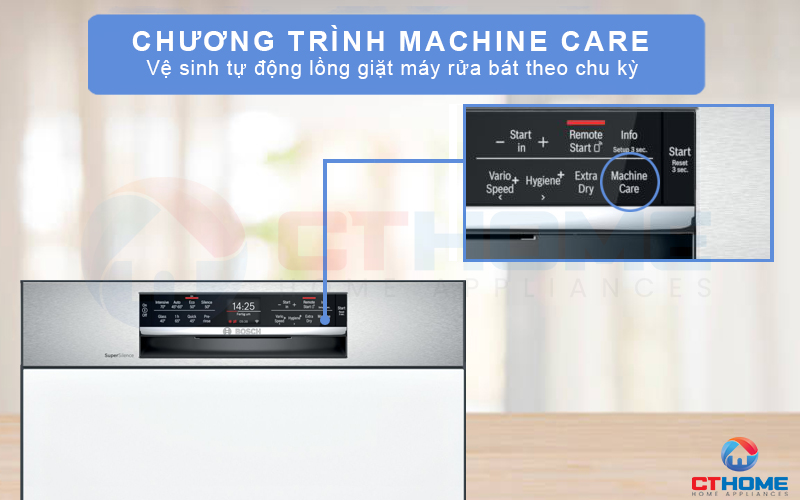 Chăm sóc máy định kỳ với chương trình vệ sinh máy tự động Machine Care