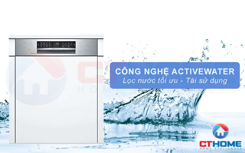 Tối ưu lượng nước rửa cho từng chu kỳ nhờ công nghệ ActiveWater