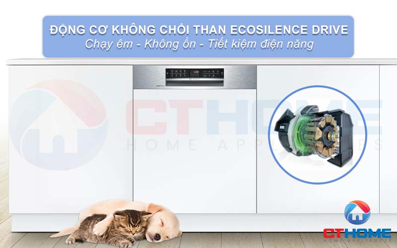 Động cơ EcoSilence Drive giúp máy vận hành êm ái và mạnh mẽ hơn