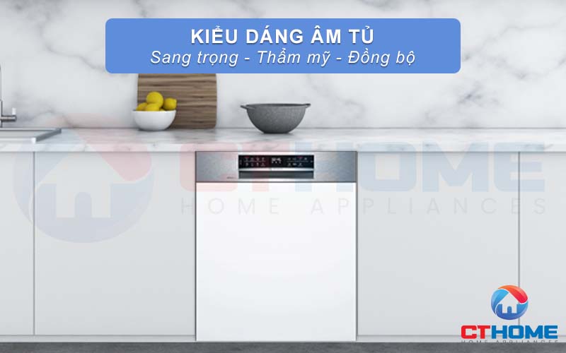 Kiểu dáng âm tủ mang đến sự sang trọng, đồng bộ và thẩm mỹ.