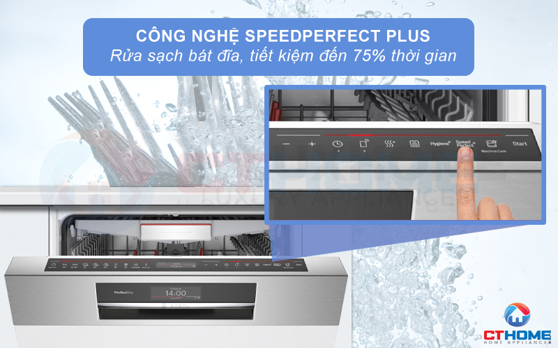 Tiết kiệm đến 75% thời gian khi sử dụng tính năng SpeedPerfect Plus.