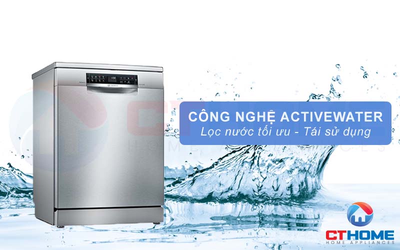 Công nghệ ActiveWater lọc và tái sử dụng nước tối ưu.