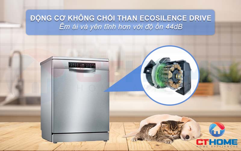 EcoSilence Drive giúp máy hoạt động mạnh mẽ mà không gây ra quá nhiều tiếng động