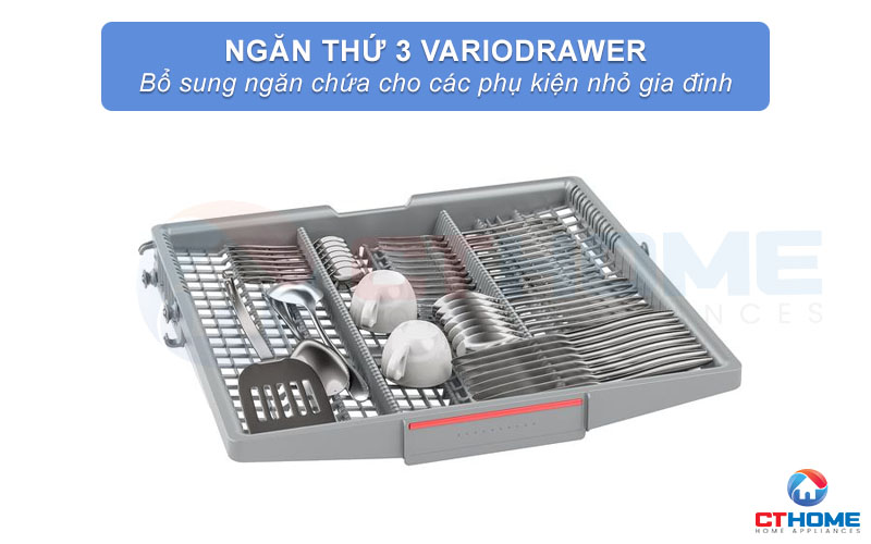 Ngăn kéo Vario Drawer dùng để sắp xếp các vật dụng nhỏ