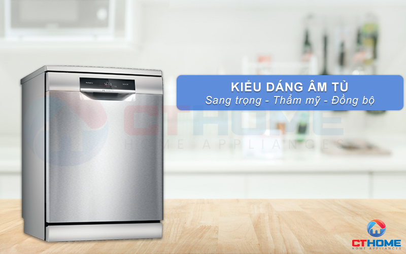 Máy rửa bát Bosch SMS8ZDI48M thiết kế độc lập