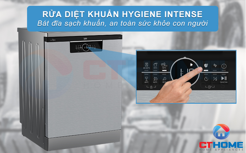 MÁY RỬA BÁT ĐỘC LẬP BEKO BDFN26530X - 15 BỘ SẤY HÉ CỬA 4