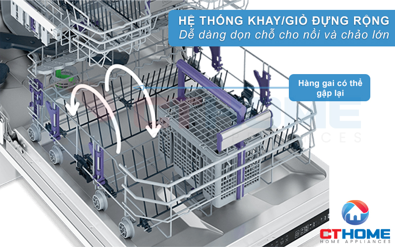 MÁY RỬA BÁT ĐỘC LẬP BEKO BDFN26530X - 15 BỘ SẤY HÉ CỬA 12
