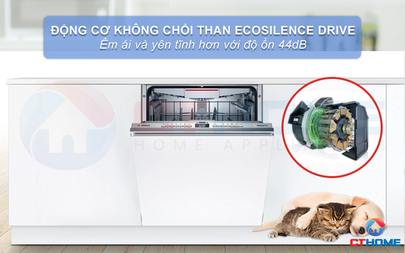 Vận hành êm ái hơn nhờ động cơ EcoSilence Drive