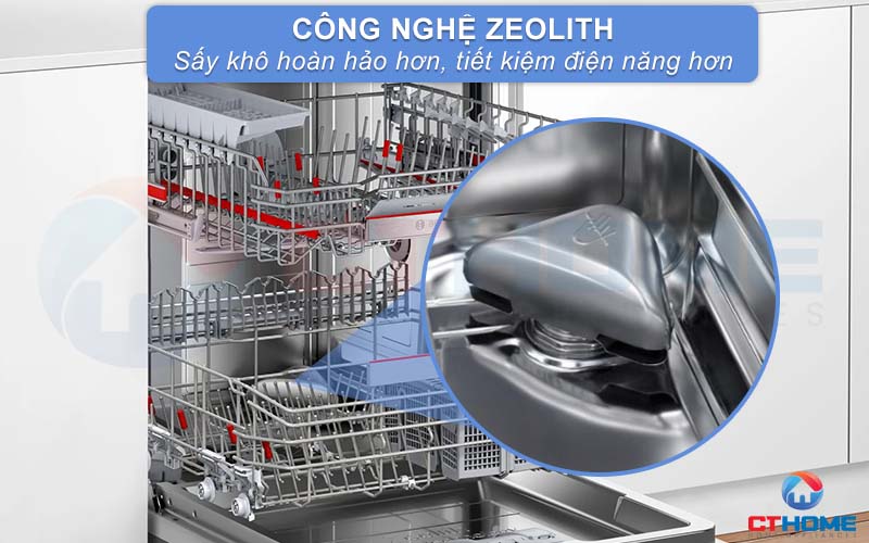 Công nghệ sấy Zeolith giúp bát đĩa khô hơn và tiết kiệm điện hơn