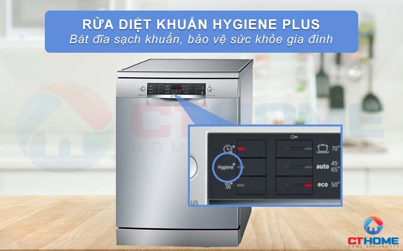 Chức năng Hygiene Plus mang lại hiệu quả diệt khuẩn tối đa