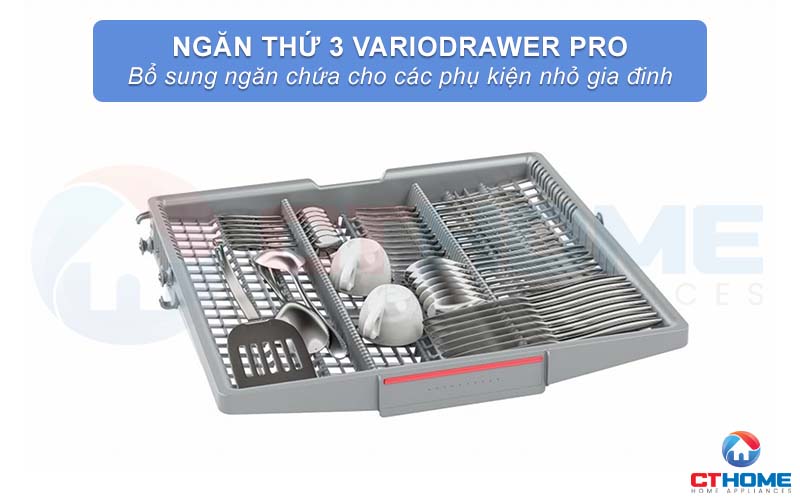 Ngăn chứa thứ 3 phù hợp chứa các vật dụng nhỏ