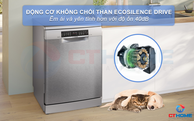 MÁY RỬA BÁT ĐỘC LẬP BOSCH SMS6ZCI06E SERIE 6 14 BỘ SẤY ZEOLITH 14