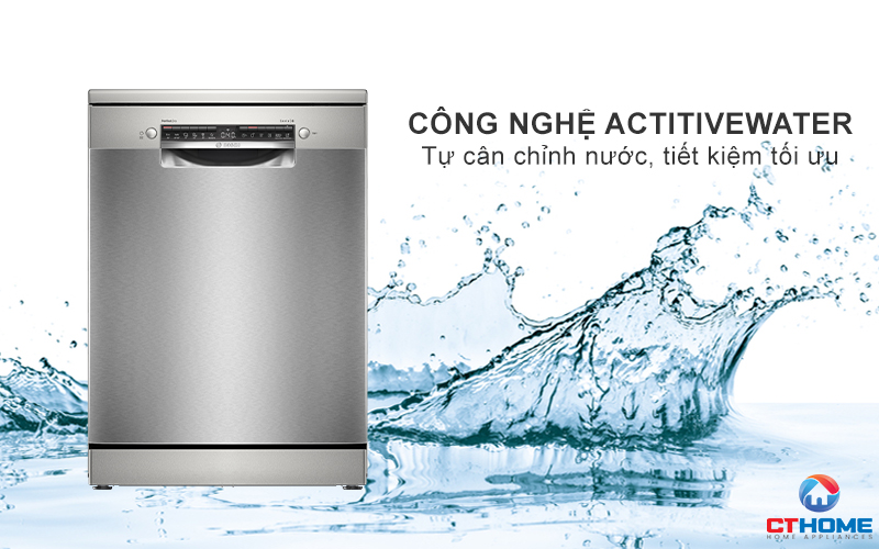 MÁY RỬA BÁT ĐỘC LẬP BOSCH SMS6ZCI10E SERIE 6 SẤY ZEOLITH PERFECTDRY 15