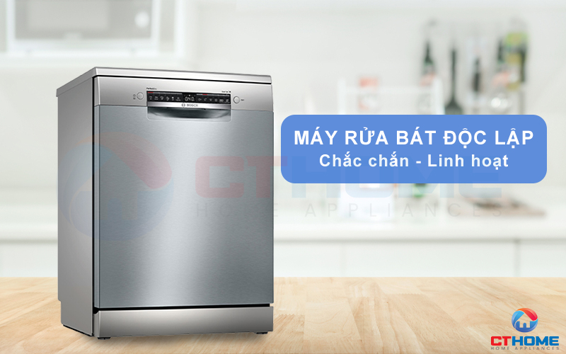 Máy rửa bát Bosch SMS6ZCI14E serie 6 thiết kế độc lập