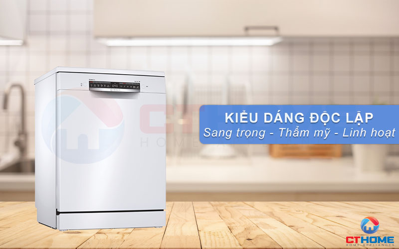 Thiết kế độc lập chắc chắn, màu trắng thanh lịch sang trọng