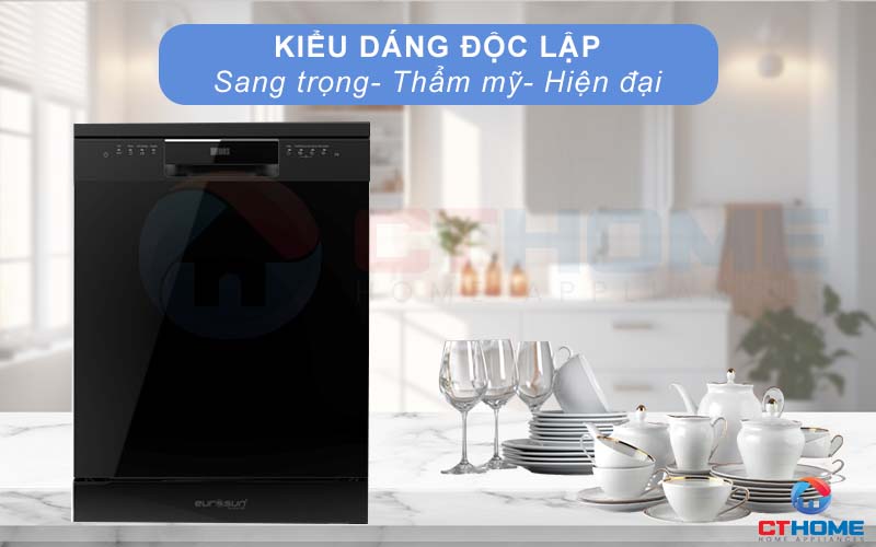 MÁY RỬA BÁT ĐỘC LẬP EUROSUN SMS78EU12EB SERIE 7 14 BỘ 1