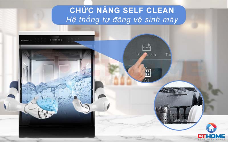 Chức năng tự động làm sạch máy sau khi sử dụng