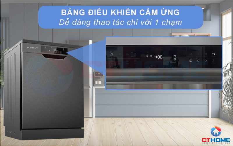 Bảng điều khiển cảm ứng dễ dàng thao tác với 1 chạm
