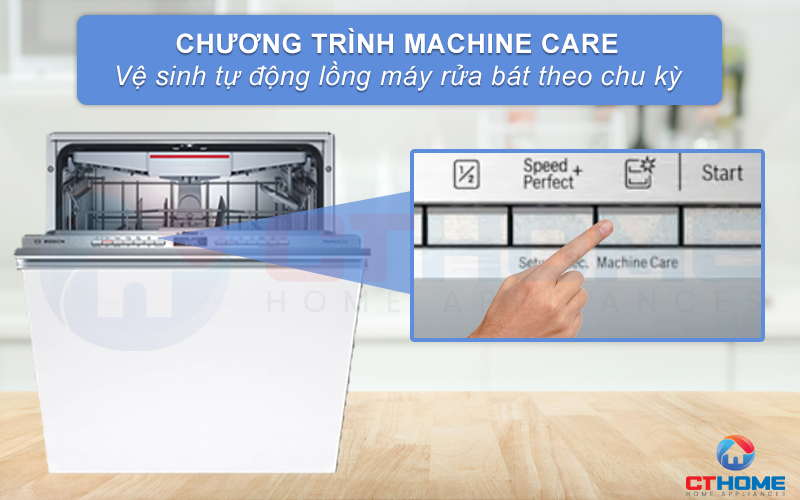 Vệ sinh tự động khoang máy với tính năng Machine Care