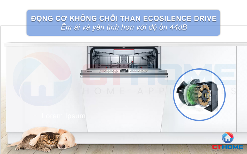 Vận hành êm ái và mạnh mẽ với động cơ không chổi than Eco Silence Drive