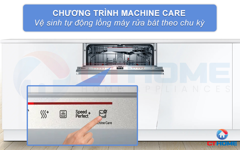 Vệ sinh tự động khoang máy với tính năng Machine Care