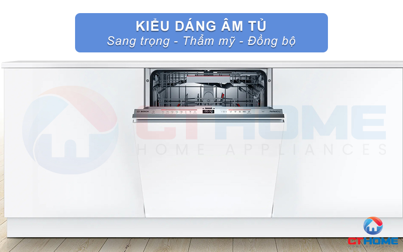 Máy rửa bát Bosch SMV6ZDX49E serie 6 có thiết kế âm toàn phần