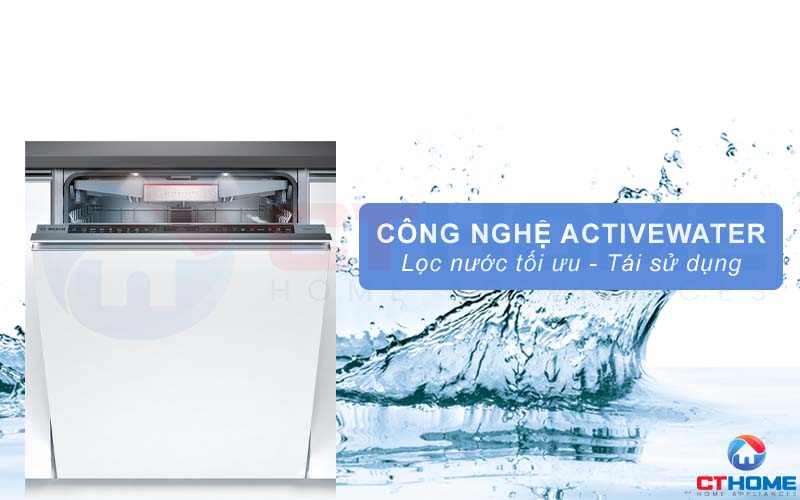 Công nghệ ActiveWater hỗ trợ phân phối nước rửa hiệu quả hơn