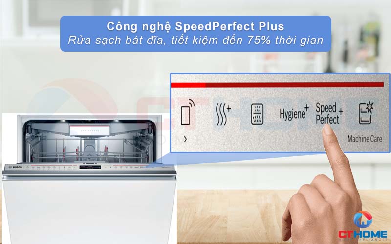 Rửa tăng tốc tiết kiệm thời gian tới 75%.