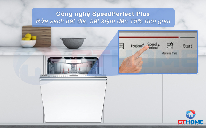 Rửa tăng tốc với Speed Perfect Plus, tiết kiệm thời gian hơn