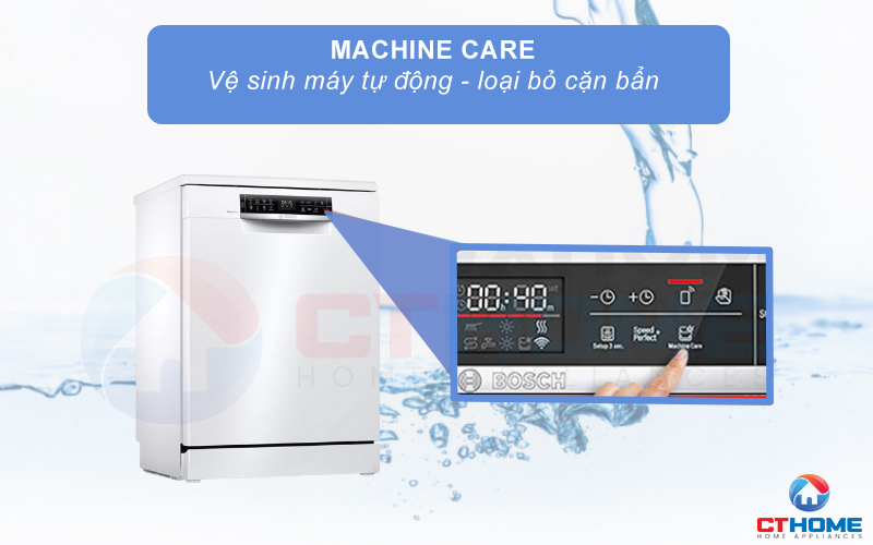 Chức năng Machine Care vệ sinh làm sạch khoang máy tự động